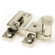 Narrow Brompton Quadrant Fastener - Polished Nickel