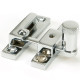 Narrow Brompton Quadrant Fastener - Polished Chrome
