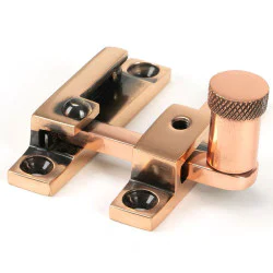 Narrow Brompton Quadrant Fastener - Polished Bronze