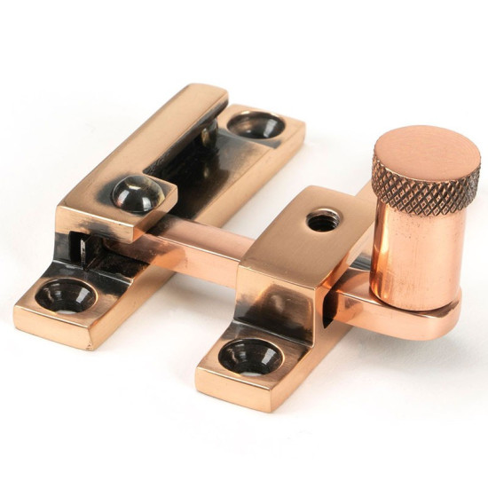 Narrow Brompton Quadrant Fastener - Polished Bronze
