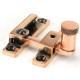 Narrow Brompton Quadrant Fastener - Polished Bronze