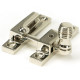 Narrow Beehive Quadrant Fastener - Polished Nickel