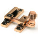Narrow Beehive Quadrant Fastener - Polished Bronze