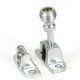 Beehive Brighton Fastener - Satin Chrome