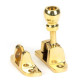Mushroom Brighton Fastener - Polished Brass