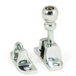 Mushroom Brighton Fastener - Polished Chrome