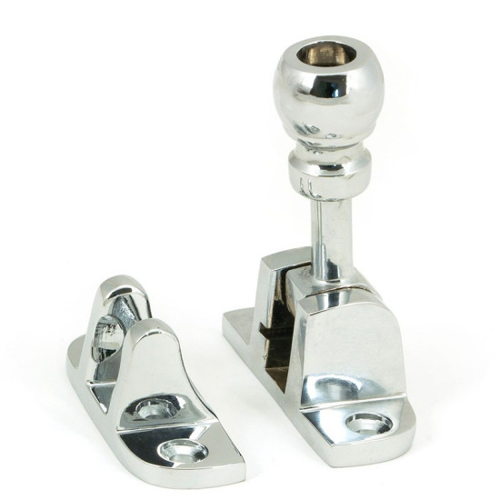 Mushroom Brighton Fastener - Polished Chrome
