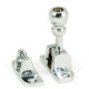 Mushroom Brighton Fastener - Polished Chrome
