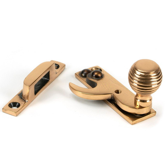 Beehive Sash Fastener - Polished Bronze