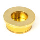 Round Finger Edge Pull - Polished Brass