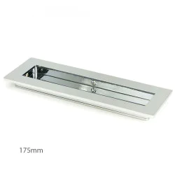 Plain Rectangular Pull - Polished Chrome