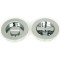 Plain Round Pull Privacy Set - Polished Chrome