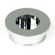 Round Finger Edge Pull - Polished Chrome