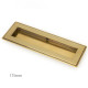 Art Deco Rectangular Pull - Aged Brass