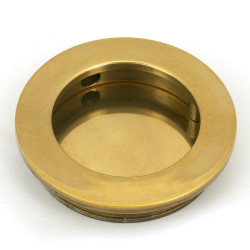Plain Round Pull - Aged Brass