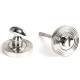 Polished Marine Stainless Steel Beehive Bathroom Thumbturn