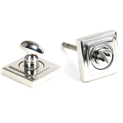 Polished Marine Stainless Steel Square Bathroom Thumbturn