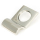 Rustic Cylinder Latch Cover - Polished Marine Stainless Steel