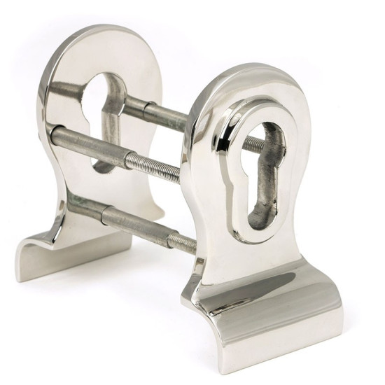 Euro Door Pull with Back-To-Back Fixings - Polished Marine Stainless Steel