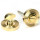 Polished Brass Beehive Bathroom Thumbturn Set