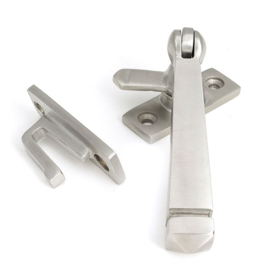 Locking Avon Casement Fastener - Satin Marine Stainless Steel
