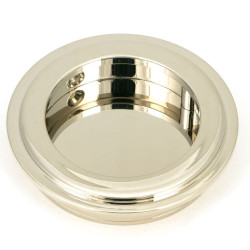 Art Deco Round Pull - Polished Nickel