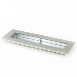 Plain Rectangular Pull - Satin Chrome