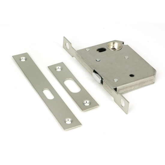50mm Sliding Door Lock - Polished Nickel