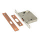 50mm Sliding Door Lock - Polished Bronze