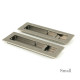 Blacksmith Pewter Patina Plain Rectangular Pull Privacy Set