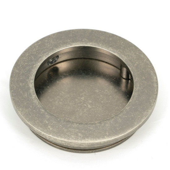 Blacksmith Pewter Patina Plain Round Pull