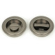 Blacksmith Pewter Patina Art Deco Round Pull Privacy Set