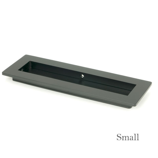 Plain Rectangular Pull - Matt Black