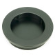 Plain Round Pull - Matt Black