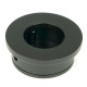 Round Finger Edge Pull - Matt Black