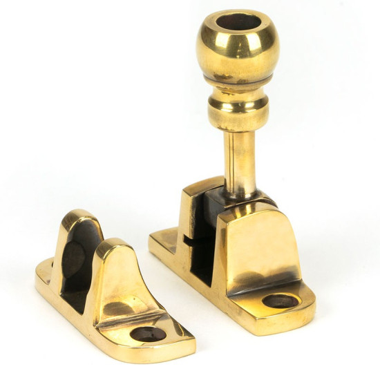 Mushroom Brighton Fastener - Aged Brass