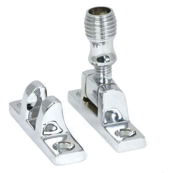 Polished Chrome Beehive Brighton Fastener - Narrow (Square)