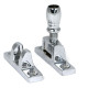 Polished Chrome Mushroom Brighton Fastener - Narrow (Square)