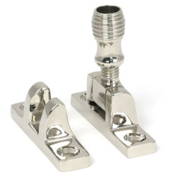 Polished Nickel Beehive Brighton Fastener - Narrow (Square)