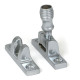 Satin Chrome Beehive Brighton Fastener - Narrow (Square)