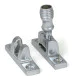 Satin Chrome Beehive Brighton Fastener - Narrow (Square)