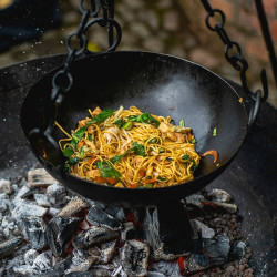 Kadai Cooking Bowl with 3 Chains