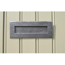 Kirkpatrick 1083 Rustic Letter Plate - Pewter Finish
