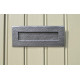 Kirkpatrick 1083 Rustic Letter Plate - Pewter Finish