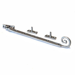 Kirkpatrick 1180 Monkey Tail Casement Stay - Pewter Finish