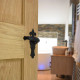 Kirkpatrick 2448 Fleur De Lys Straight Lever Door Handle