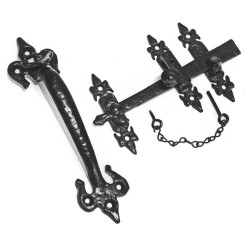 Kirkpatrick 3618 Fleur De Lys Thumb Latch Set