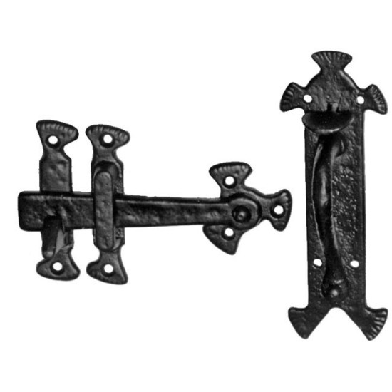Kirkpatrick 3630 Smooth Handle Thumb Latch Set