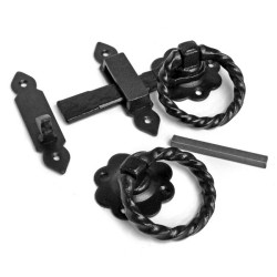 Kirkpatrick 3979 Smooth Daisy Rope Gate Latch Set