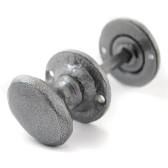 Kirkpatrick 5133 Bathroom Turn and Release Knob - Pewter Finish